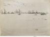 JAMES A. M. WHISTLER Group of 6 etchings from the Jubilee or Naval Review Set.